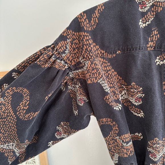 FARM RIO Leopard Print Cotton Jumpsuit XS - Picture 8 of 14